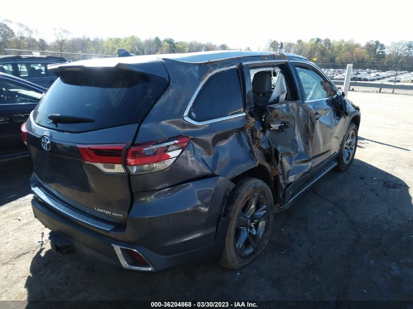 2017 TOYOTA HIGHLANDER LIMITED - 5TDDZRFH6HS365848