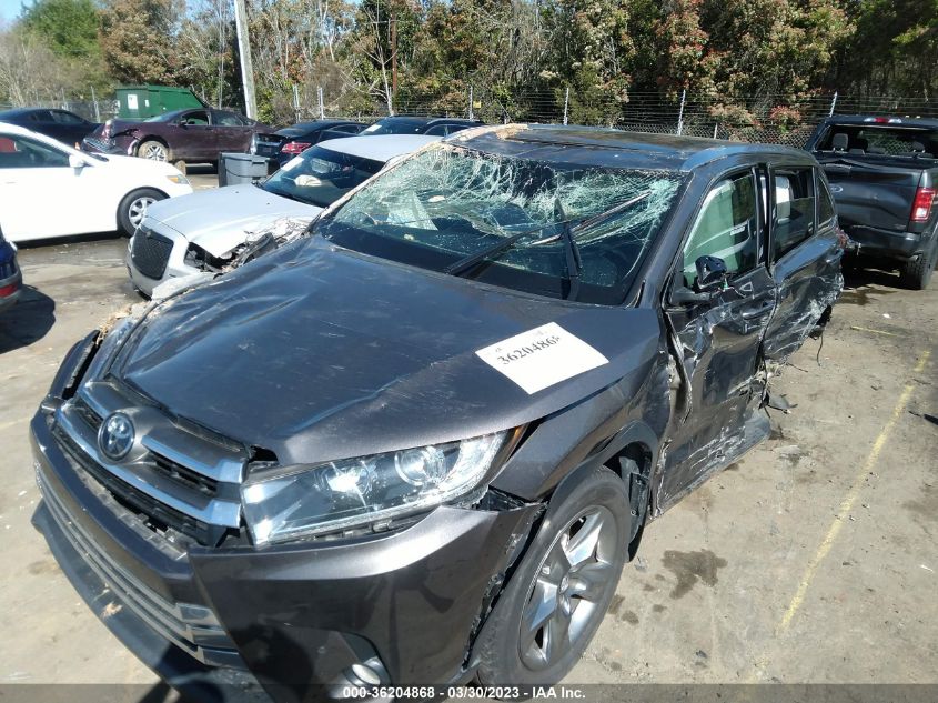 2017 TOYOTA HIGHLANDER LIMITED - 5TDDZRFH6HS365848
