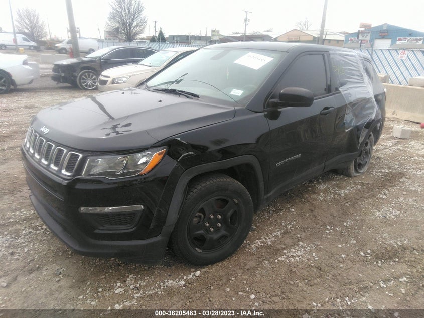 VIN 3C4NJCAB8JT425331 2018 JEEP COMPASS SPORT