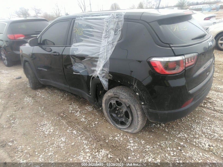 VIN 3C4NJCAB8JT425331 2018 JEEP COMPASS SPORT