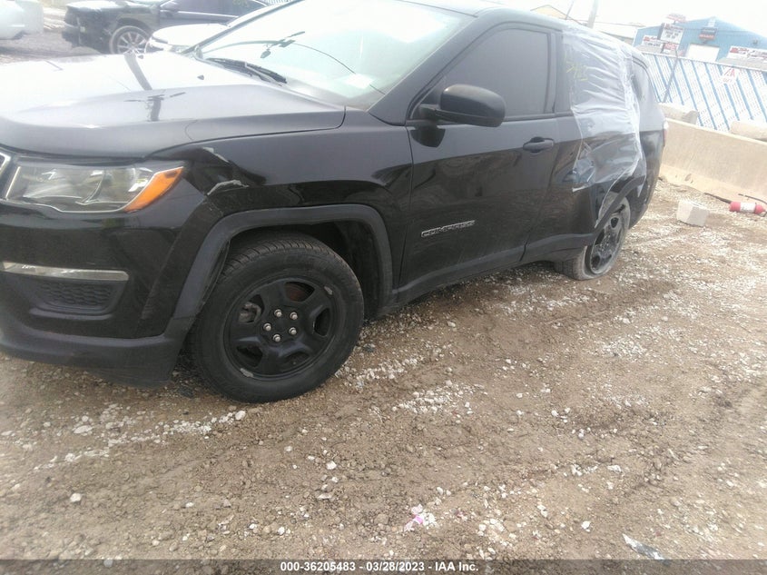 VIN 3C4NJCAB8JT425331 2018 JEEP COMPASS SPORT
