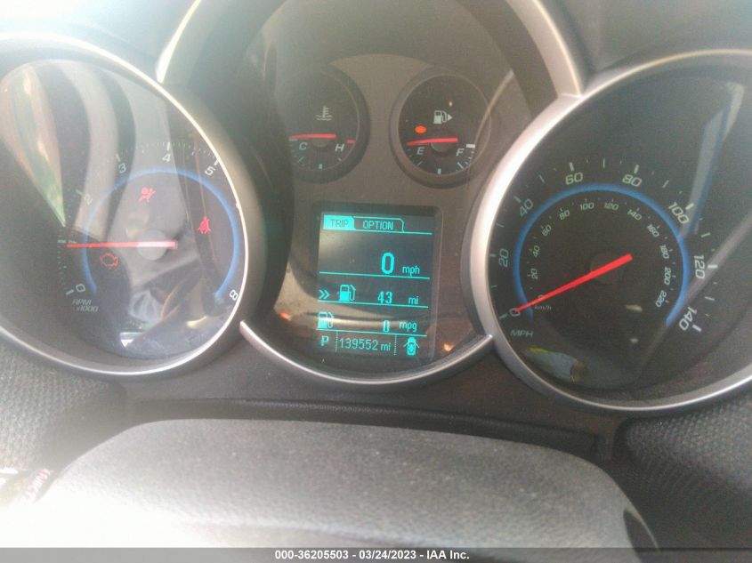2015 CHEVROLET CRUZE LT - 1G1PE5SB0F7231601