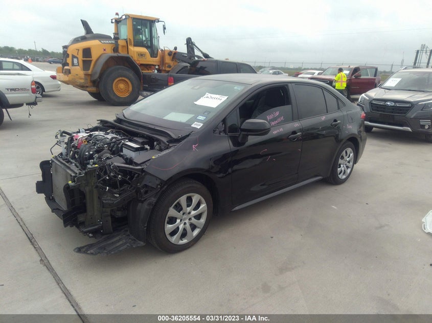 VIN 5YFEPMAE8NP324720 2022 TOYOTA COROLLA LE