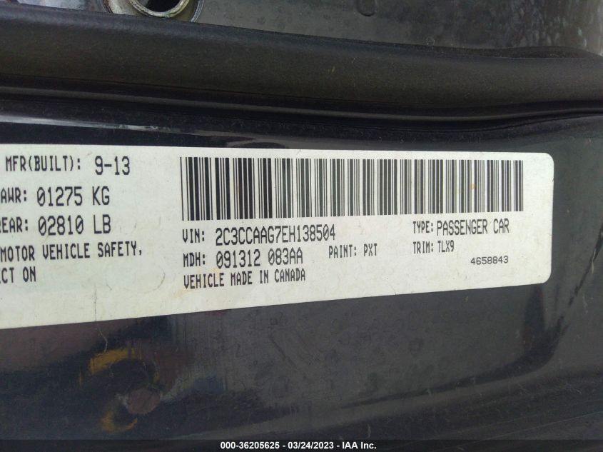 2014 CHRYSLER 300 - 2C3CCAAG7EH138504