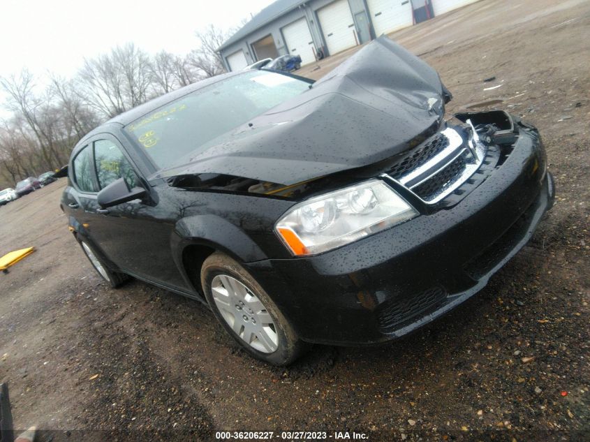 2013 DODGE AVENGER SE - 1C3CDZAB8DN637883
