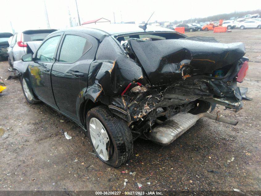 2013 DODGE AVENGER SE - 1C3CDZAB8DN637883