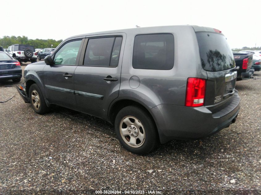 2015 HONDA PILOT LX - 5FNYF3H24FB016088