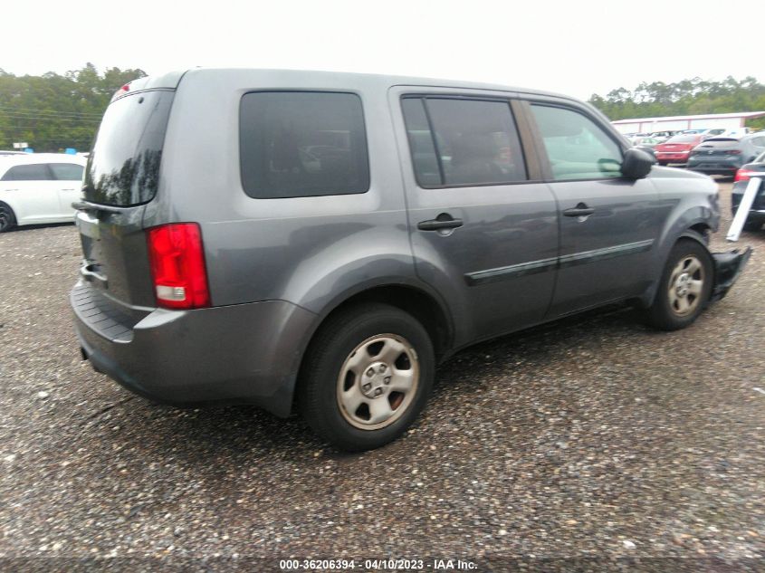 2015 HONDA PILOT LX - 5FNYF3H24FB016088