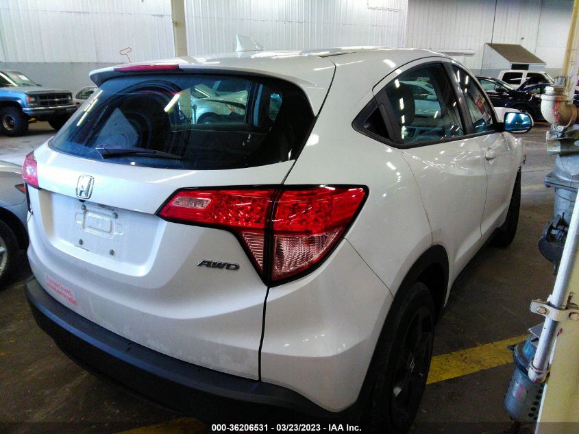 2017 HONDA HR-V LX - 3CZRU6H32HM700232