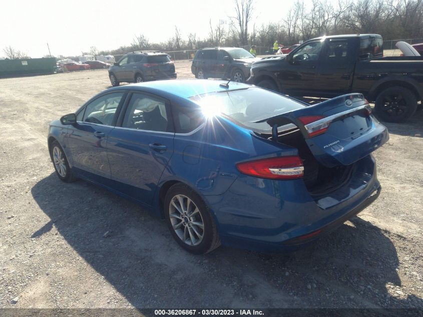 2017 FORD FUSION SE - 3FA6P0H73HR359139