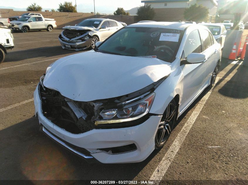 2017 HONDA ACCORD SEDAN SPORT SE - 1HGCR2F19HA030183