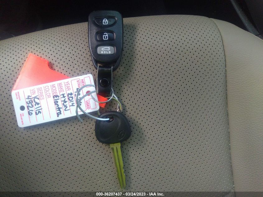 2014 HYUNDAI ELANTRA LIMITED - KMHDH4AE7EU123429