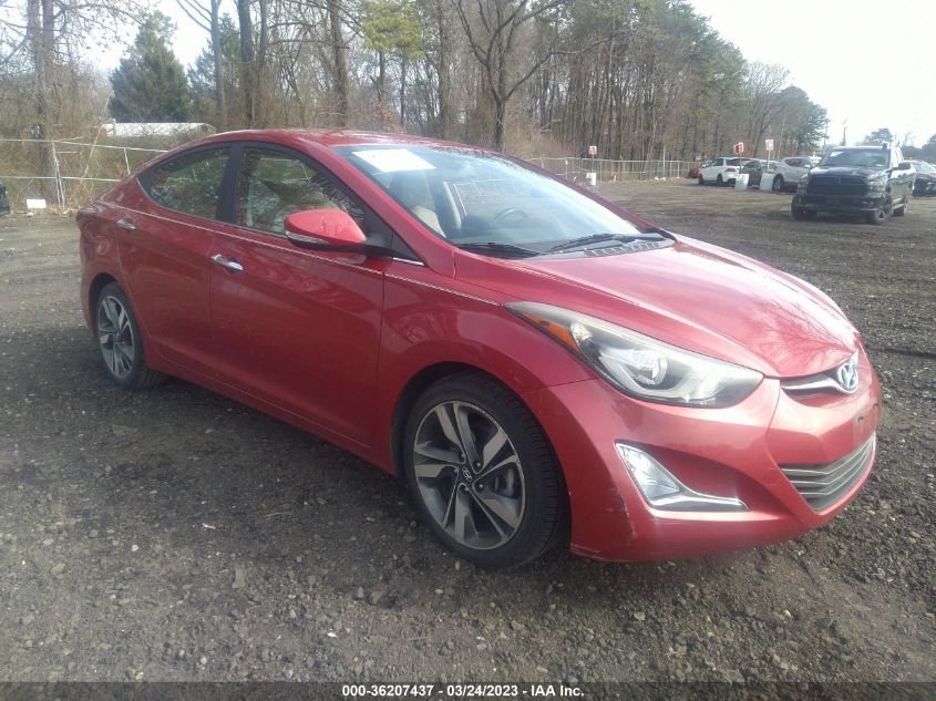 2014 HYUNDAI ELANTRA LIMITED - KMHDH4AE7EU123429