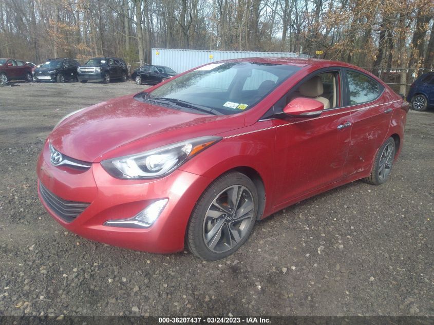 2014 HYUNDAI ELANTRA LIMITED - KMHDH4AE7EU123429