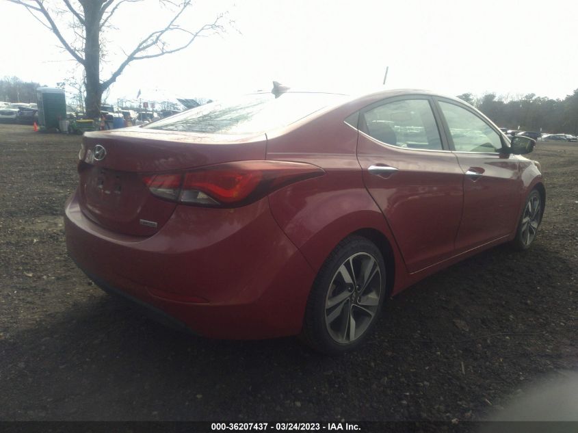 2014 HYUNDAI ELANTRA LIMITED - KMHDH4AE7EU123429