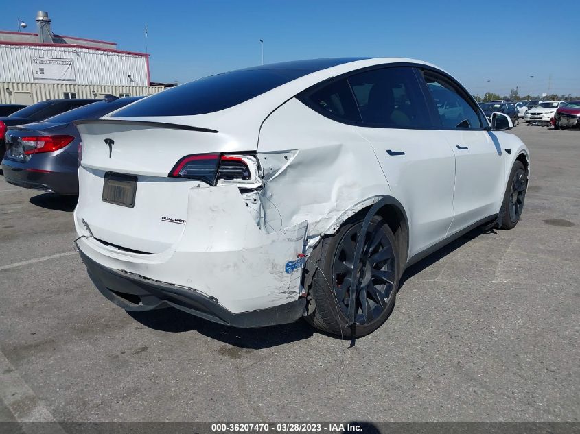 2021 TESLA MODEL Y LONG RANGE - 5YJYGDEE9MF071053