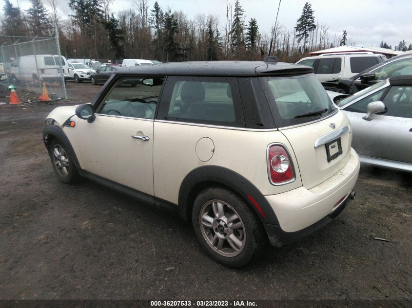 2013 MINI COOPER HARDTOP - WMWSU3C58DT687395