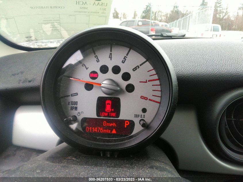 2013 MINI COOPER HARDTOP - WMWSU3C58DT687395
