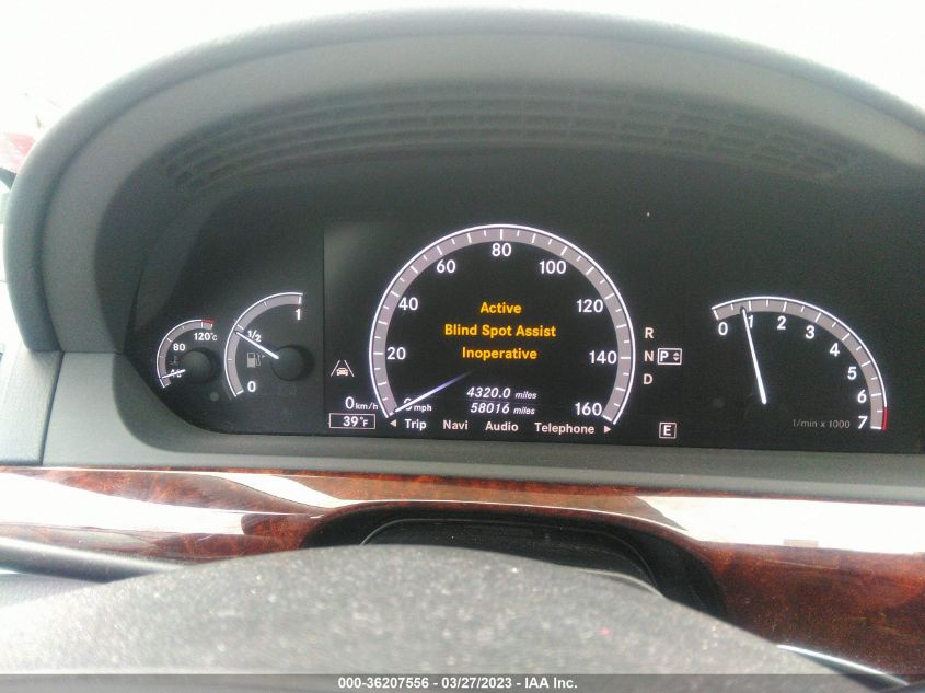 2013 MERCEDES-BENZ S 550 WDDNG7DB7DA527755