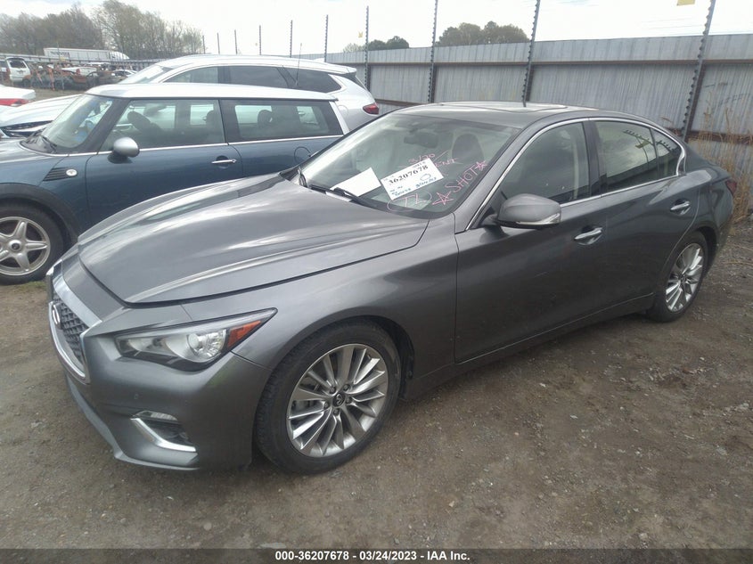 VIN JN1EV7BP5MM706800 2021 INFINITI Q50 3.0T LUXE