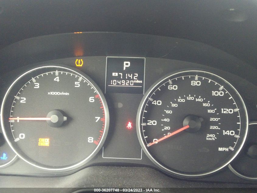 2013 SUBARU LEGACY 2.5I PREMIUM - 4S3BMBC6XD3047680
