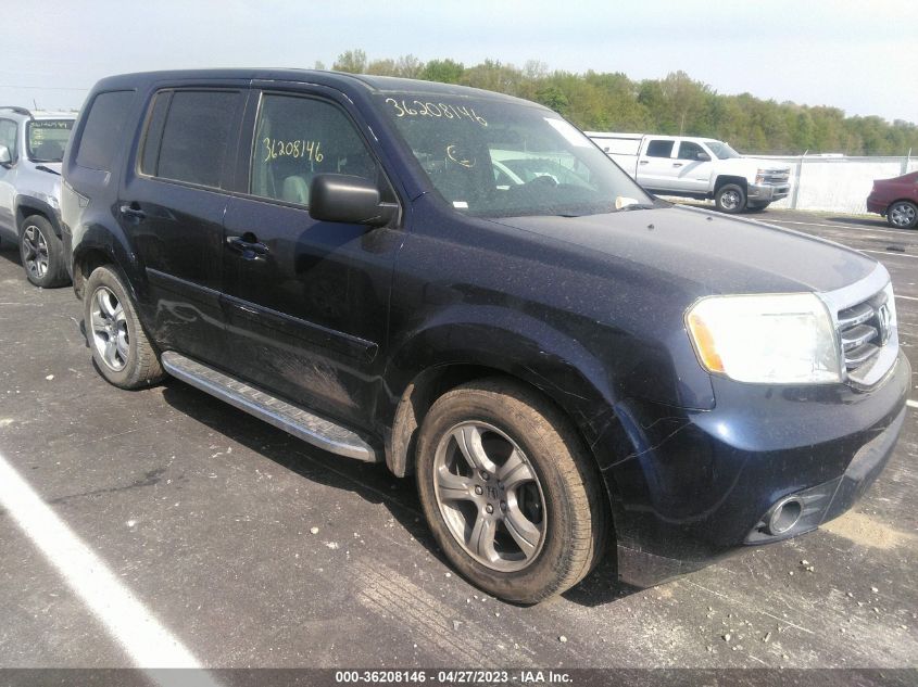 2013 HONDA PILOT EX - 5FNYF4H44DB023465
