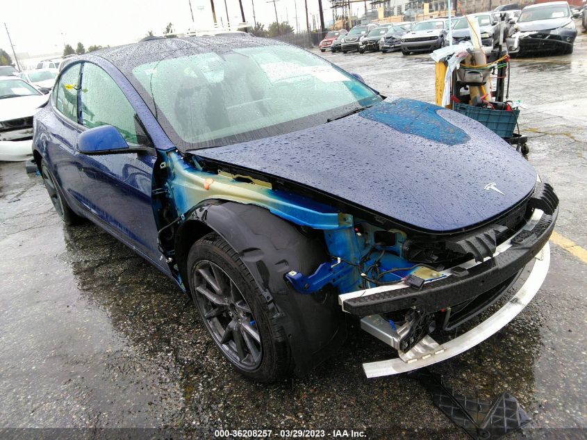 2022 TESLA MODEL 3 - 5YJ3E1EA4NF113822