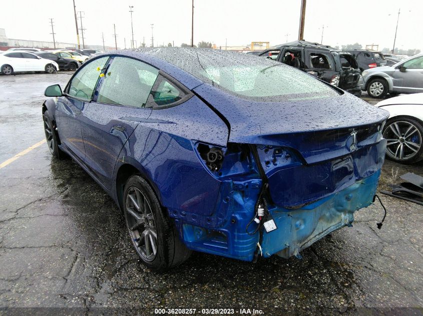2022 TESLA MODEL 3 - 5YJ3E1EA4NF113822