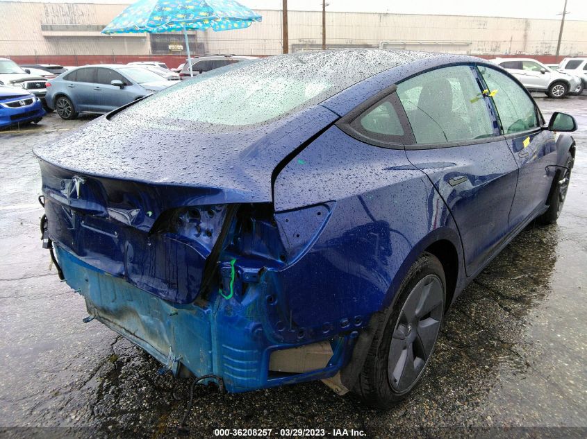 2022 TESLA MODEL 3 - 5YJ3E1EA4NF113822