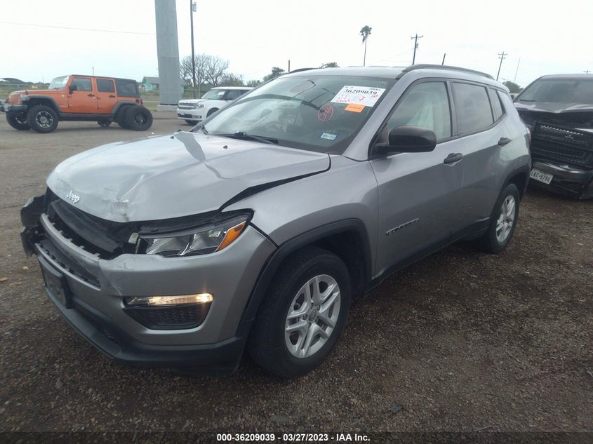 VIN 3C4NJCAB0HT652443 2017 JEEP COMPASS SPORT
