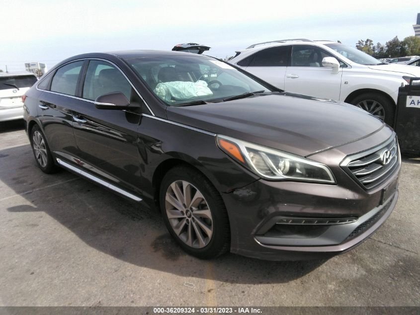 2015 HYUNDAI SONATA 2.4L SPORT - 5NPE34AF8FH171923