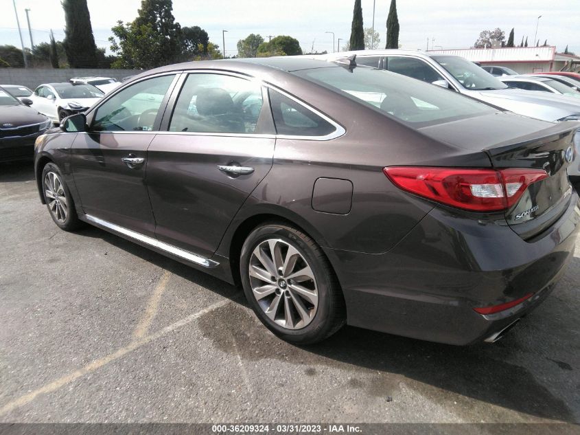 2015 HYUNDAI SONATA 2.4L SPORT - 5NPE34AF8FH171923