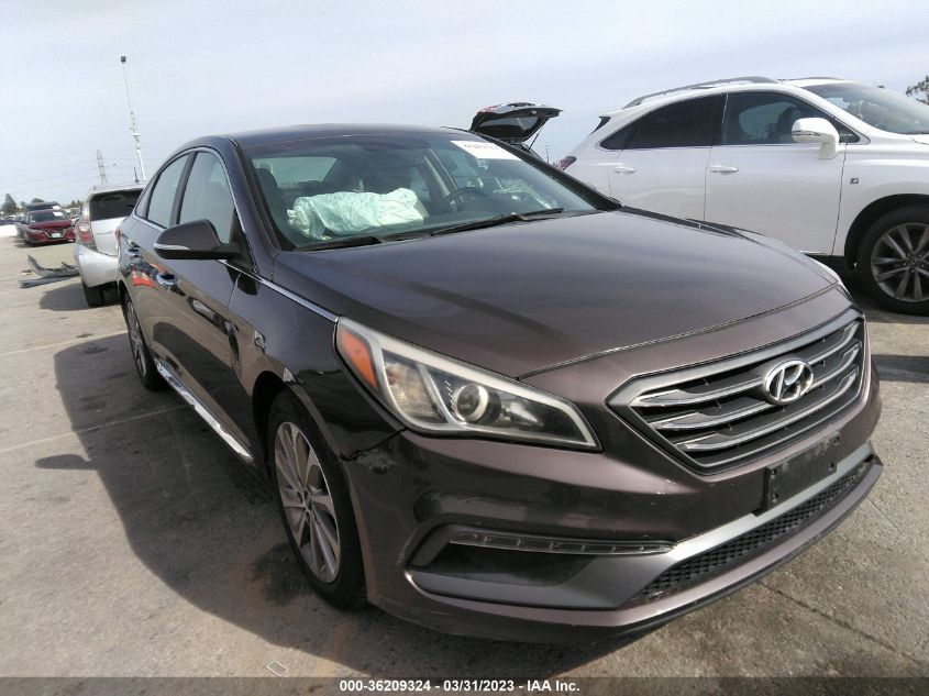 2015 HYUNDAI SONATA 2.4L SPORT - 5NPE34AF8FH171923