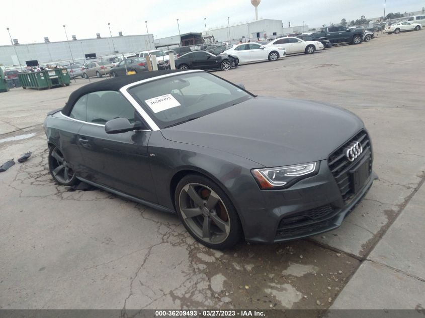 2017 AUDI A5 CABRIOLET SPORT - WAUD2AFH5HN001428