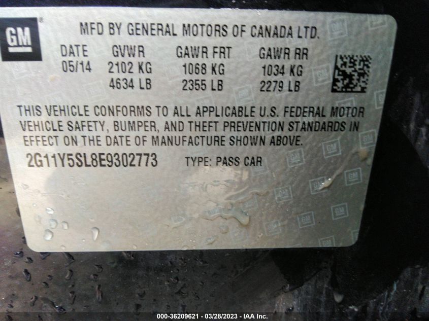 2014 CHEVROLET IMPALA LS - 2G11Y5SL8E9302773