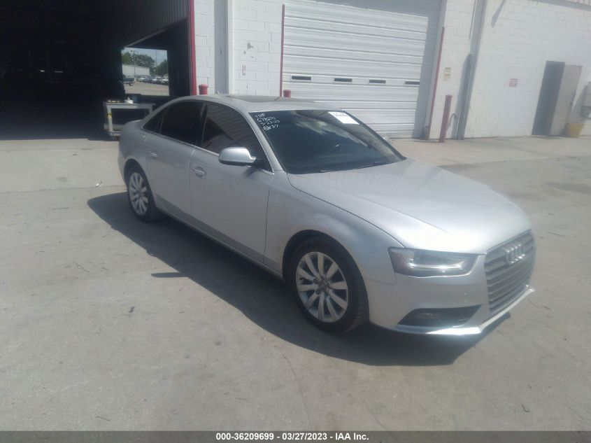 2013 AUDI A4 PREMIUM - WAUAFAFL8DN030606