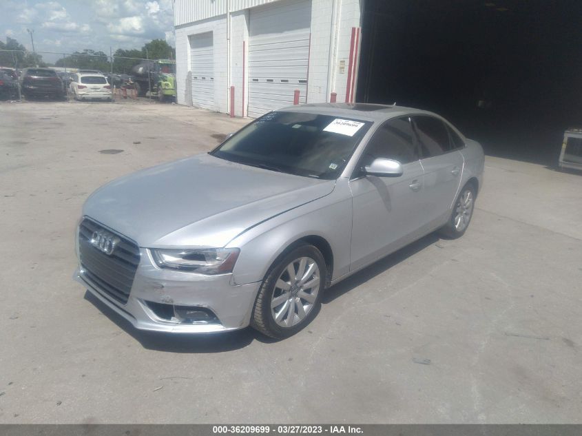 2013 AUDI A4 PREMIUM - WAUAFAFL8DN030606