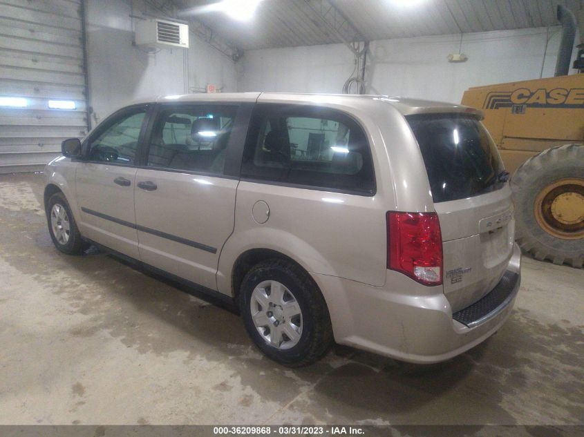 2013 DODGE GRAND CARAVAN AMERICAN VALUE PKG - 2C4RDGBG6DR557330