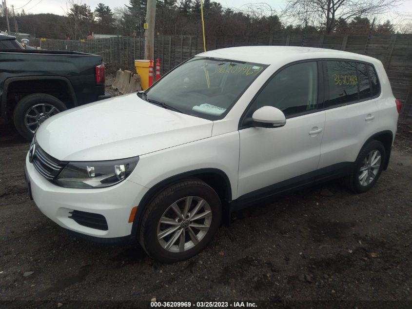 2014 VOLKSWAGEN TIGUAN SE - WVGBV3AX2EW546953