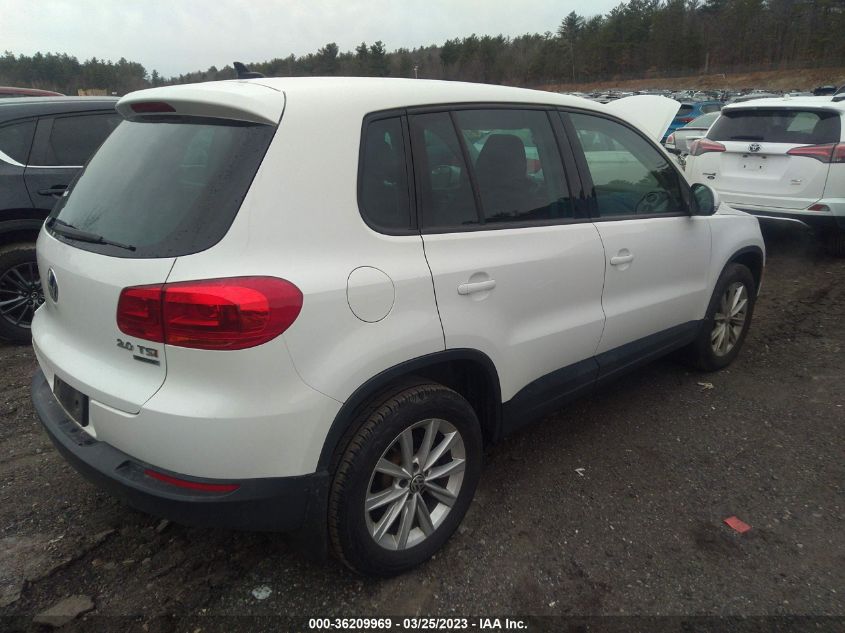 2014 VOLKSWAGEN TIGUAN SE - WVGBV3AX2EW546953