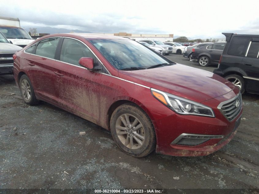 2015 HYUNDAI SONATA 2.4L SE - 5NPE24AF4FH049241