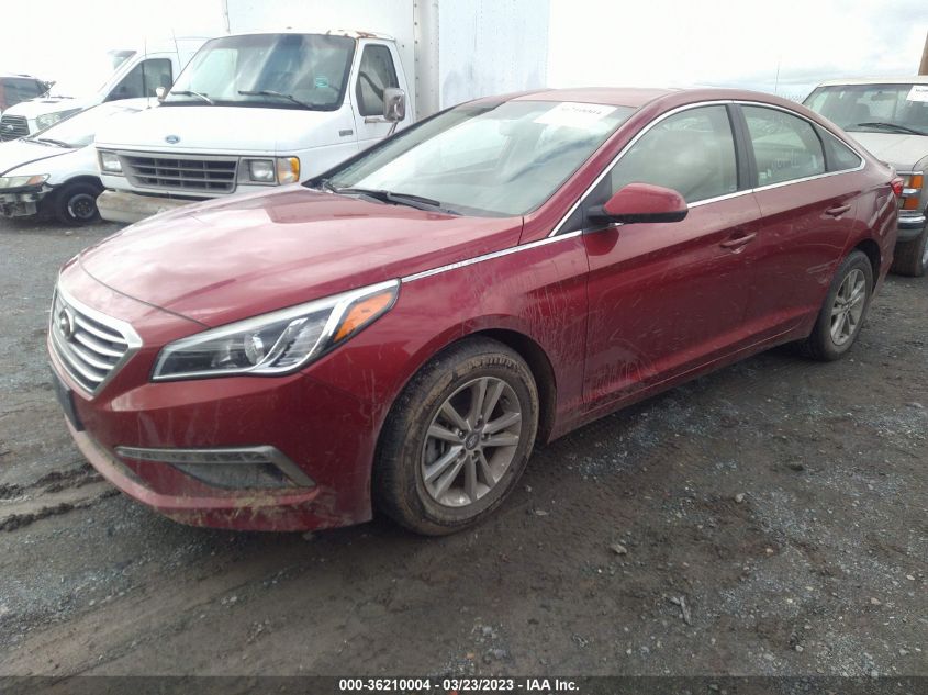 2015 HYUNDAI SONATA 2.4L SE - 5NPE24AF4FH049241