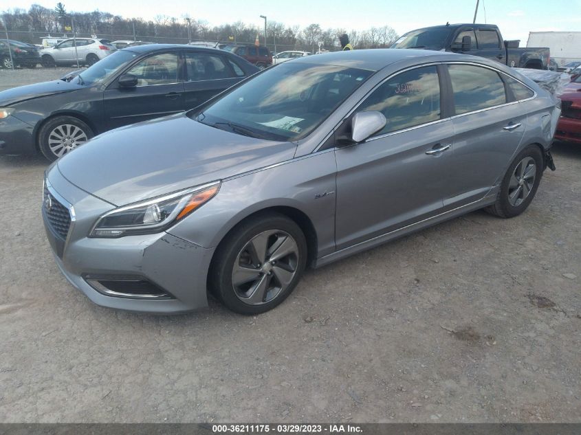 2016 HYUNDAI SONATA HYBRID LIMITED - KMHE34L13GA017934