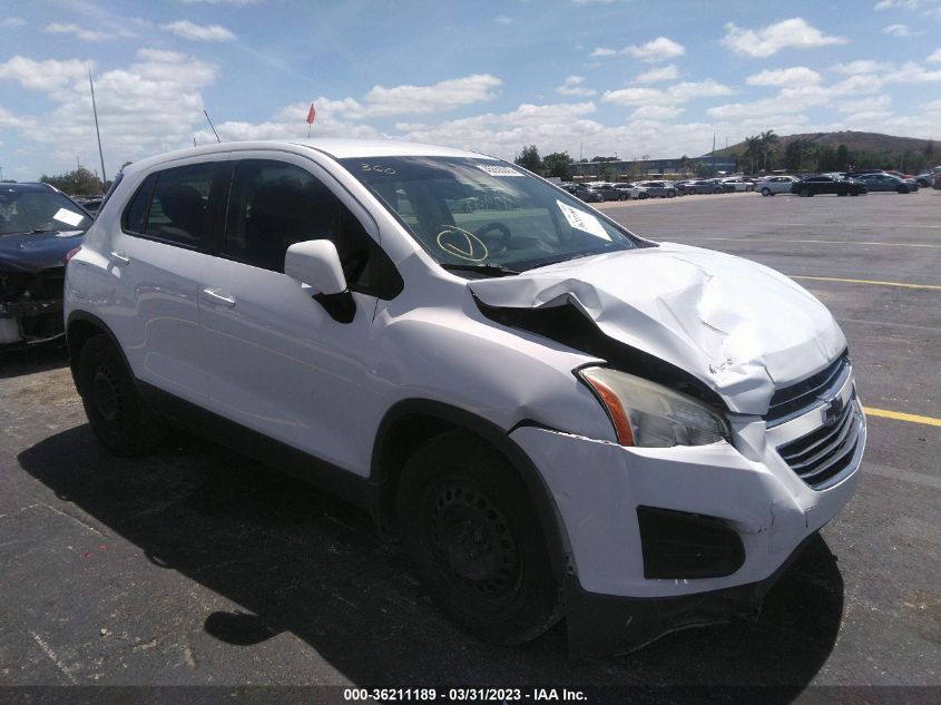2015 CHEVROLET TRAX LS - 3GNCJKSB4FL218322