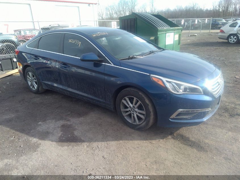 2015 HYUNDAI SONATA 2.4L SE - 5NPE24AF8FH216636