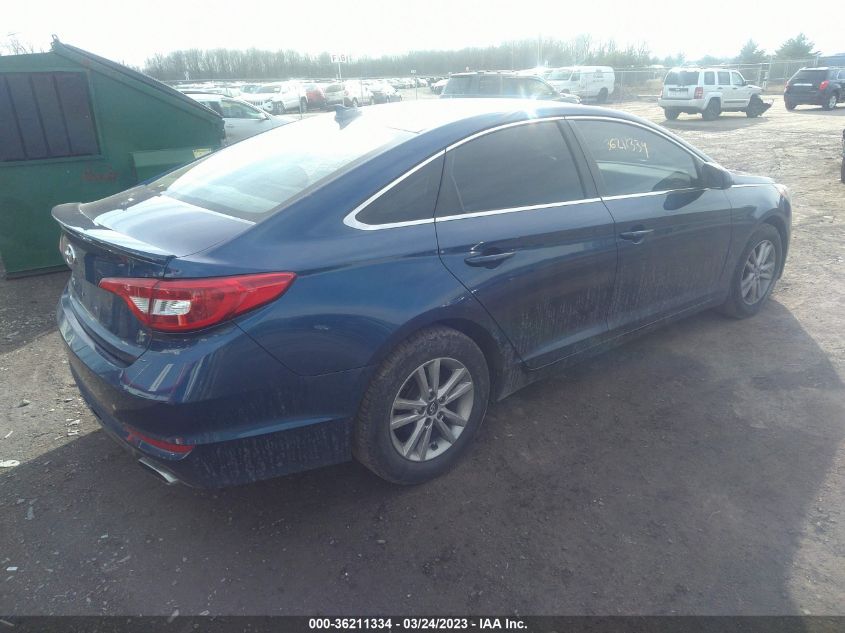 2015 HYUNDAI SONATA 2.4L SE - 5NPE24AF8FH216636