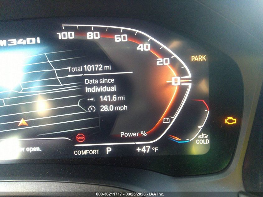 2022 BMW 3 SERIES M340I - 3MW5U7J03N8C54863