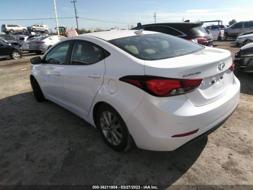 2016 HYUNDAI ELANTRA SE - 5NPDH4AE0GH715353