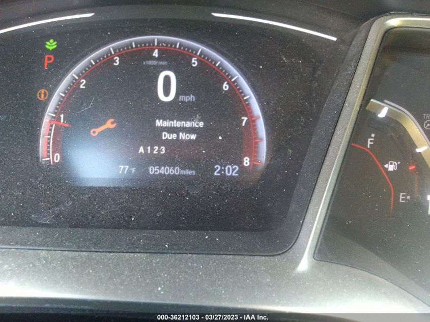 2019 HONDA CIVIC SEDAN SPORT - 2HGFC2F81KH518810