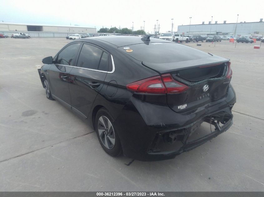 2018 HYUNDAI IONIQ HYBRID SEL KMHC75LC0JU074892